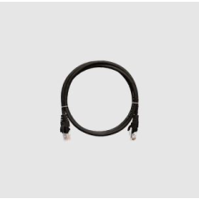 Nikomax Patch kábel UTP, CAT5e, LSZH, 1m, fekete kábel és adapter
