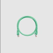 Nikomax Patch kábel UTP, CAT5e, LSZH, 3m, zöld kábel és adapter