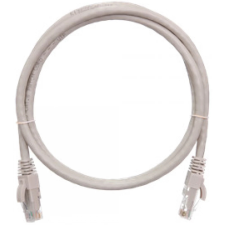 Nikomax patch kábel UTP, CAT6, LSZH, 15m, szürke (NMC-PC4UE55B-150-C-GY) kábel és adapter