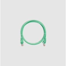 Nikomax Patch kábel UTP, CAT6, LSZH, 1m, zöld kábel és adapter
