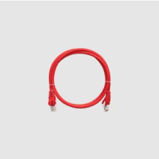 Nikomax Patch kábel UTP, CAT6, LSZH, 3m, piros (NMC-PC4UE55B-030-C-RD) kábel és adapter