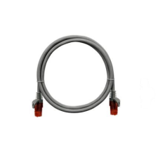 Nikomax Patch kábel UTP, Essential Series, CAT6A, LSZH, 2m, szürke kábel és adapter