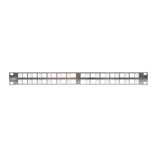 Nikomax patch panel 24 port 1U döntött (NMC-RP24-BLANK-AN-1U-MT) (NMC-RP24-BLANK-AN-1U-MT) asztali számítógép kellék