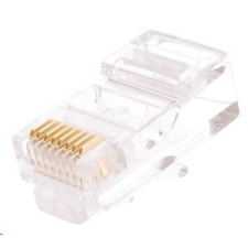 Nikomax UTP Dugó, Cat5e, 8P8C-R ,háromcsapos tű, 50µ 100db (NMC-RJ88RZ50UD1-100) kábel és adapter
