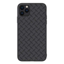 Nillkin APPLE iPhone 11 Pro Max, NILLKIN SYNTHETIC FIBER PLAID mobiltok, Csíkos, Fekete tok és táska