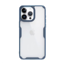 Nillkin Apple iPhone 15 Pro Max nature pro telefonvédő (szilikon keret, közepesen ütésálló, légpárnás sarok) sötétkék tok és táska
