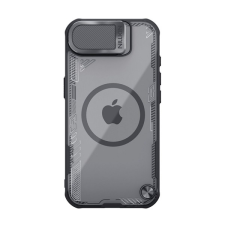 Nillkin Apple iPhone 16e iceblade prop szilikon telefonvédő (ütésállóság, kameravédő, kitámasztó, magsafe) fekete tok és táska