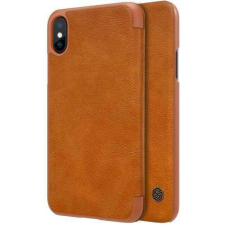 Nillkin APPLE iPhone X, iPhone XS, NILLKIN QIN notesz mobiltok, Barna tok és táska