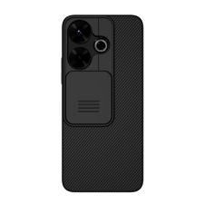 Nillkin CAMSHIELD műanyag telefonvédő (szilikon keret, ütésállóság, kameravédő, csíkos) FEKETE Xiaomi Redmi 13 tok és táska