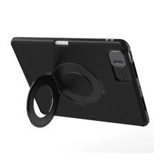 Nillkin CAMSHIELD PAD szilikon telefonvédő (ütésállóság. kameravédő. csíkos. mágneses. kitámasztó. ceruza tartó) FEKETE tok és táska