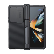 Nillkin CAMSHIELD PRO MAGNETIC műanyag telefonvédő (közepesen ütésálló, kamera védelem, fémlemez, csíkos) FEKETE Samsung Galaxy Z Fold4 5G (SM-F936) tok és táska