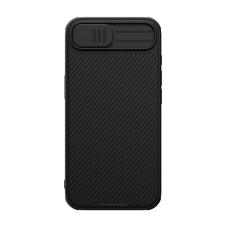 Nillkin CAMSHIELD PRO szilikon telefonvédő (ütésállóság, kameravédő, csíkos) FEKETE Apple iPhone 16e tok és táska