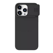 Nillkin CamShield Silky Silicone case for iPhone 15 Pro  (classic black)) tok és táska