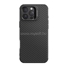 Nillkin CARBOPROP szilikon telefonvédő (ütésállóság, aramid bevonat, kitámasztó, karbon minta) FEKETE (GP-166843) tok és táska
