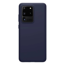 Nillkin FLEX PURE szilikon telefonvédő (ultravékony, környezetbarát, mikrofiber plüss belső, matt) SÖTÉTKÉK tok és táska