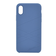 Nillkin FLEX szilikon telefonvédő (gumírozott, csíkos) KÉK [Apple iPhone XS 5.8] (5996457826827) tok és táska