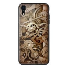 Nillkin GEAR szilikon telefonvédő (ütésállóság, üveg hátlap, fogaskerék) BARNA tok és táska