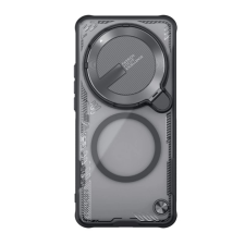 Nillkin ICEBLADE PROP szilikon telefonvédő (ütésállóság, kameravédő, kitámasztó, MagSafe) FEKETE tok és táska