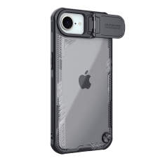 Nillkin Iceblade Prop tok lencsevédővel és állvánnyal iPhone 16e-hez - fekete tok és táska