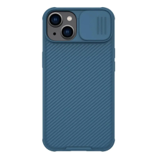 Nillkin iPhone 14 Plus NILLKIN CAMSHIELD PRO MAGNETIC műanyag telefonvédő ütésállóság, csíkos, SÖTÉTKÉK tok és táska
