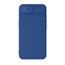 Nillkin iPhone 16e NILLKIN CAMSHIELD PRO szilikon telefonvédő ütésállóság, csíkos, SÖTÉTKÉK tok és táska