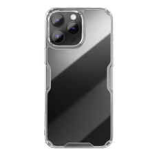 Nillkin Nature Pro tok iPhone 16 Pro - átlátszó-fehér tok és táska