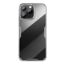Nillkin Nature Pro tok iPhone 16 Pro - átlátszó-fehér tok és táska