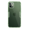 Nillkin NATURE szilikon telefonvédő (közepesen ütésálló, légpárnás sarok, 0.6 mm, ultravékony) SÖTÉTZÖLD [Apple iPhone 12 mini] (5996457998883)