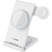 Nillkin PowerTrio 3 az 1-ben MagSafe vezeték nélküli töltő Apple Watch-hoz White (MFI) (6902048256989) okosóra kellék