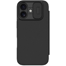 Nillkin Qin Pro Apple iPhone 17 bőr flip tok, fekete tok és táska