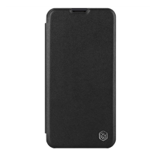 Nillkin Qin Pro bőr flip tok, Iphone 15 , Fekete tok és táska