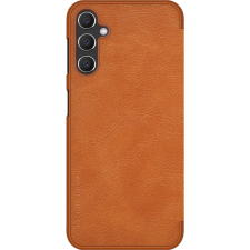 Nillkin Qin Samsung Galaxy A14 5G bőr flip tok, barna (NLK1095) tok és táska