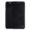 Nillkin QIN tok álló, bőr hatású (FLIP, oldalra nyíló, bankkártya tartó) FEKETE Apple iPhone 11 Pro