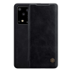 Nillkin QIN tok álló, bőr hatású (FLIP, oldalra nyíló, bankkártya tartó) FEKETE Samsung Galaxy S20 Ultra (SM-G988F), Samsung Galaxy S20 Ultra 5G (SM-G988B)