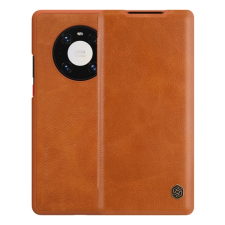 Nillkin QIN tok álló, bőr hatású (FLIP, oldalra nyíló, kártyazseb) BARNA tok és táska