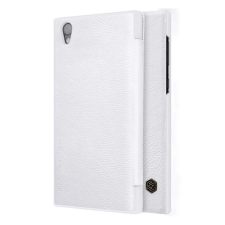 Nillkin QIN tok álló, bőr hatású (FLIP, oldalra nyíló, kártyazseb) FEHÉR tok és táska