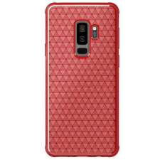 Nillkin SAMSUNG Galaxy S9 Plus (SM-G965), NILLKIN Weave szilikon mobiltok, Piros tok és táska