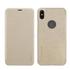 Nillkin SPARKLE műanyag telefonvédő (bőr hatású FLIP, oldalra nyíló, logó kivágás) ARANY (GP-81420)