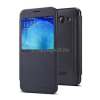 Nillkin SPARKLE műanyag telefonvédő (FLIP, oldalra nyíló, ablakos) FEKETE (GP-58210)
