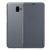Nillkin SPARKLE műanyag telefonvédő (mikroszálas bőr hatású FLIP, oldalra nyíló) FEKETE Samsung Galaxy J6 Plus (SM-J610F)