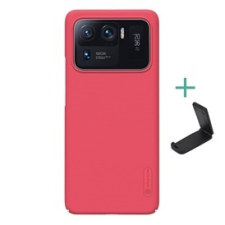 Nillkin SUPER FROSTED műanyag telefonvédő (gumírozott, érdes felület + asztali tartó) PIROS | GP-108553 tok és táska