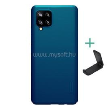 Nillkin SUPER FROSTED műanyag telefonvédő (gumírozott, érdes felület + asztali tartó) SÖTÉTKÉK (GP-101657) tok és táska