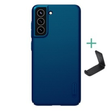 Nillkin SUPER FROSTED műanyag telefonvédő (gumírozott, érdes felület + asztali tartó) SÖTÉTKÉK | GP-108863 tok és táska