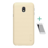 Nillkin SUPER FROSTED műanyag telefonvédő (gumírozott, érdes felület + képernyővédő fólia) ARANY [Samsung Galaxy J3 (2017) SM-J330 EU] (5996457712250)
