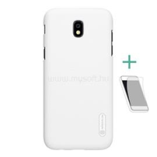 Nillkin SUPER FROSTED műanyag telefonvédő (gumírozott, érdes felület + képernyővédő fólia) FEHÉR (GP-71123) tok és táska