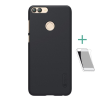 Nillkin SUPER FROSTED műanyag telefonvédő (gumírozott, érdes felület + képernyővédő fólia) FEKETE Huawei P Smart (2018)