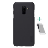 Nillkin SUPER FROSTED műanyag telefonvédő (gumírozott, érdes felület + képernyővédő fólia) FEKETE Samsung Galaxy A6+ (2018) SM-A605F