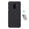 Nillkin SUPER FROSTED műanyag telefonvédő (gumírozott, érdes felület + képernyővédő fólia) FEKETE [Samsung Galaxy A6+ (2018) SM-A605F] (5996457768714)