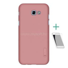 Nillkin SUPER FROSTED műanyag telefonvédő (gumírozott, érdes felület + képernyővédő fólia) ROZÉARANY (GP-68618) tok és táska