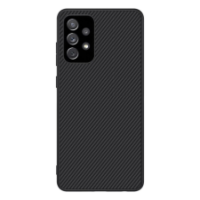 Nillkin SYNTHETIC FIBER műanyag telefonvédő (környezetbarát, karbon minta) FEKETE tok és táska